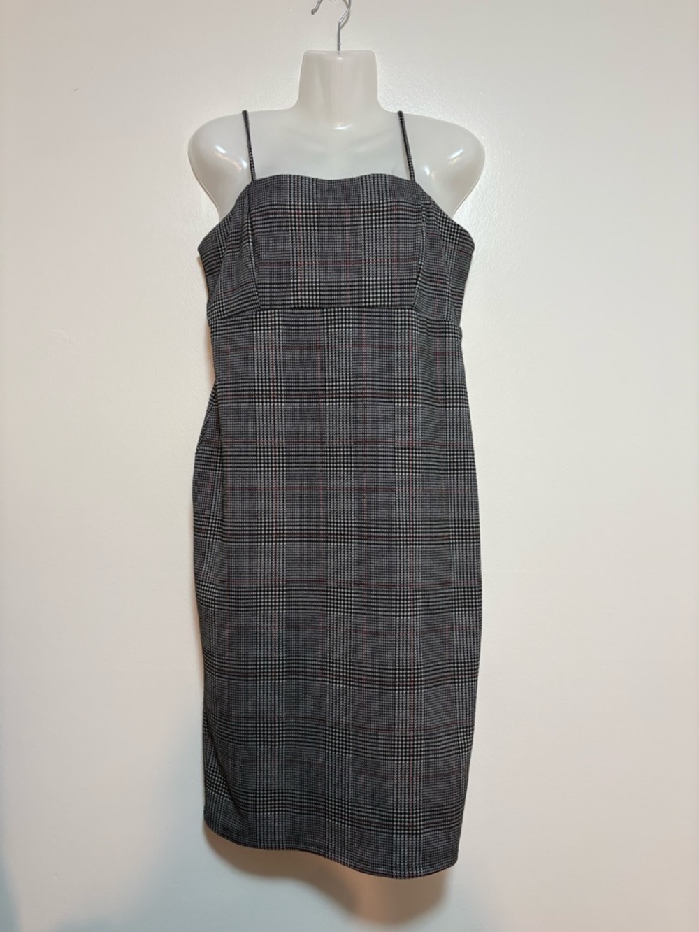 VIBE PLAID CAMI DRESS SIZE XL